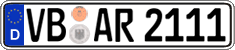 German license plate, Regular plates