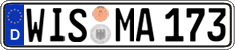 German license plate, Regular plates