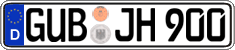 German license plate, Regular plates