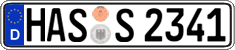 German license plate, Regular plates