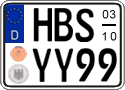 German license plate, Seasonal plates
