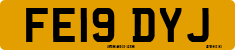 License plate of the United Kingdom, 2001 year system