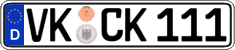 German license plate, Regular plates