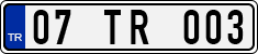 License plate of Turkey, Regular plates