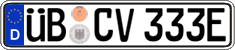 German license plate, Electric vehicles