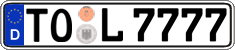German license plate, Regular plates