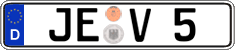 German license plate, Regular plates