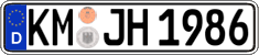 German license plate, Regular plates