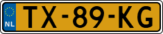 License plate of the Netherlands, Cars