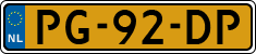 License plate of the Netherlands, Cars