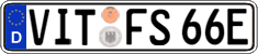 German license plate, Electric vehicles