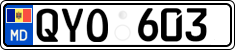 License plate of Moldova, Cars (2015)