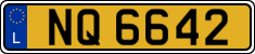 License plate of Luxembourg, 2003 year system