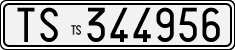License plate of Italy, Cars (1927 year series)