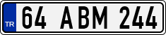 License plate of Turkey, Regular plates