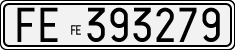 License plate of Italy, Cars (1927 year series)
