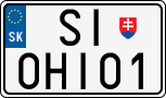 License plate of Slovakia, Vanity Plates