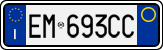 License plate of Italy, Cars (1994 year series)