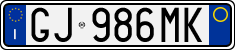 License plate of Italy, Cars (1994 year series)