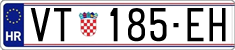 License plate of Croatia, Regular plates