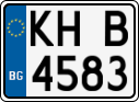 License plate of Bulgaria, Motorcycles