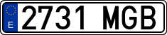 License plates of Spain, Ordinary (2000)