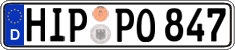 German license plate, Regular plates
