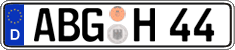 German license plate, Regular plates