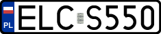 License plates of Poland, Regular car plates