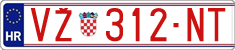 License plate of Croatia, Exceptional vehicles