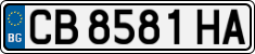 License plate of Bulgaria, Cars