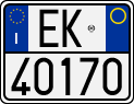 License plate of Italy, Motorcycles (1994 year series)
