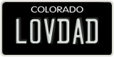 Colorado, Vanity Plates