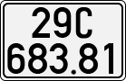 License plate of Vietnam, Cars