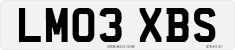 License plate of the United Kingdom, 2001 year system