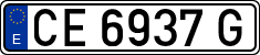 License plates of Spain, 1971 year series