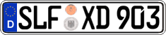 German license plate, Regular plates