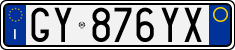 License plate of Italy, Cars (1994 year series)