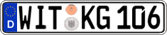 German license plate, Regular plates