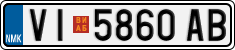 License plate of North Macedonia, Regular plates (2012)
