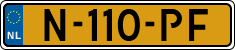 License plate of the Netherlands, Cars