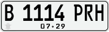 License plate of Indonesia, Regular plates