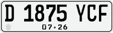 License plate of Indonesia, Regular plates