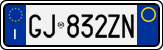 License plate of Italy, Cars (1994 year series)