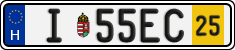 license plates of Hungary, Temporary (2022)