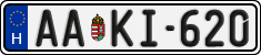 license plates of Hungary, Regular plates (2022)