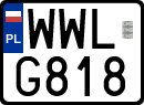 License plates of Poland, Special vehicles and motorcycles