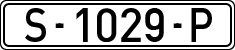 License plates of Spain, 1971 year series