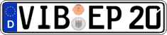 German license plate, Regular plates