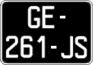 French license plate, SIV (oldtimers)